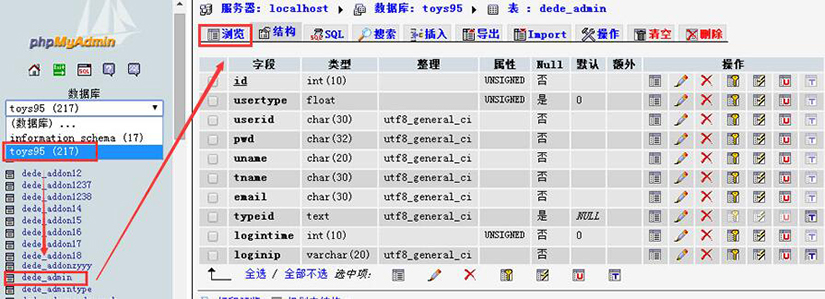 织梦DEDEcms后台帐号密码密码登录忘记怎么办