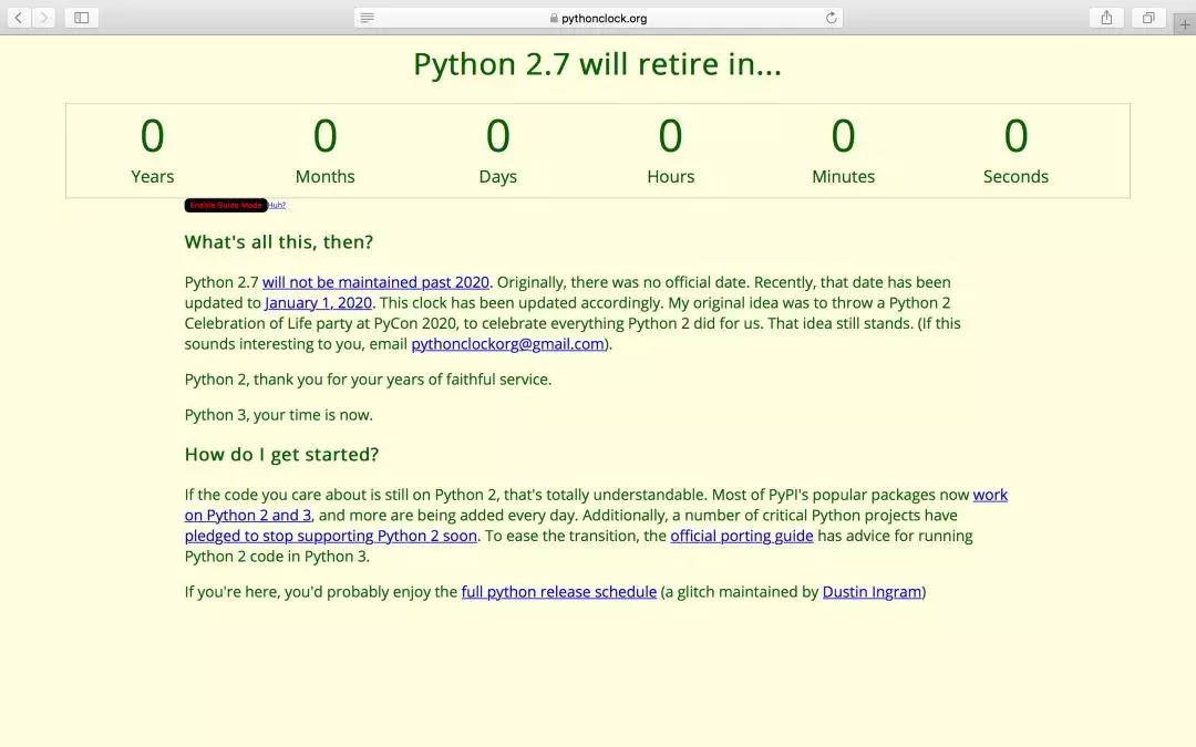 Python 2.7停止维护：2020年将不再更新插图