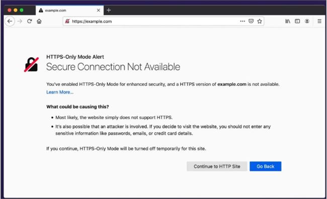 Firefox 83浏览器引入仅支持HTTPS模式 HTTP需要用户同意才可以访问