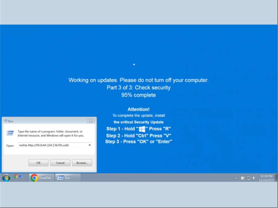 安全警报：新版ClickFix恶意软件伪装Windows更新，窃密手段极为狡诈插图