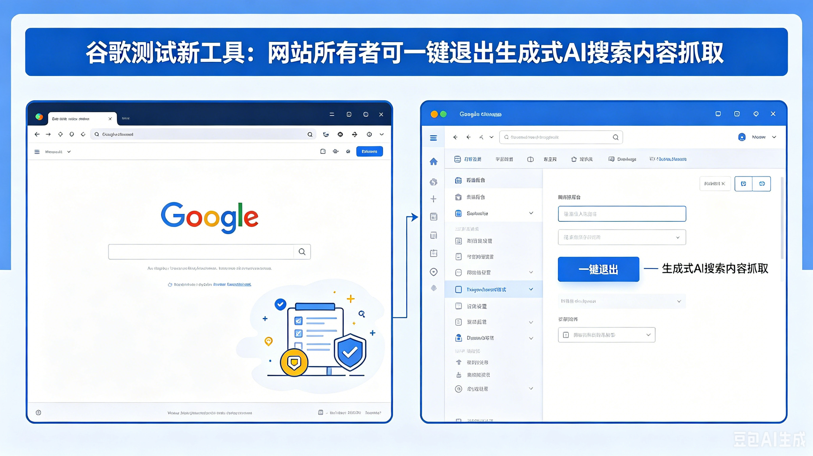 谷歌测试新工具:网站所有者可“一键退出”生成式 AI 搜索内容抓取