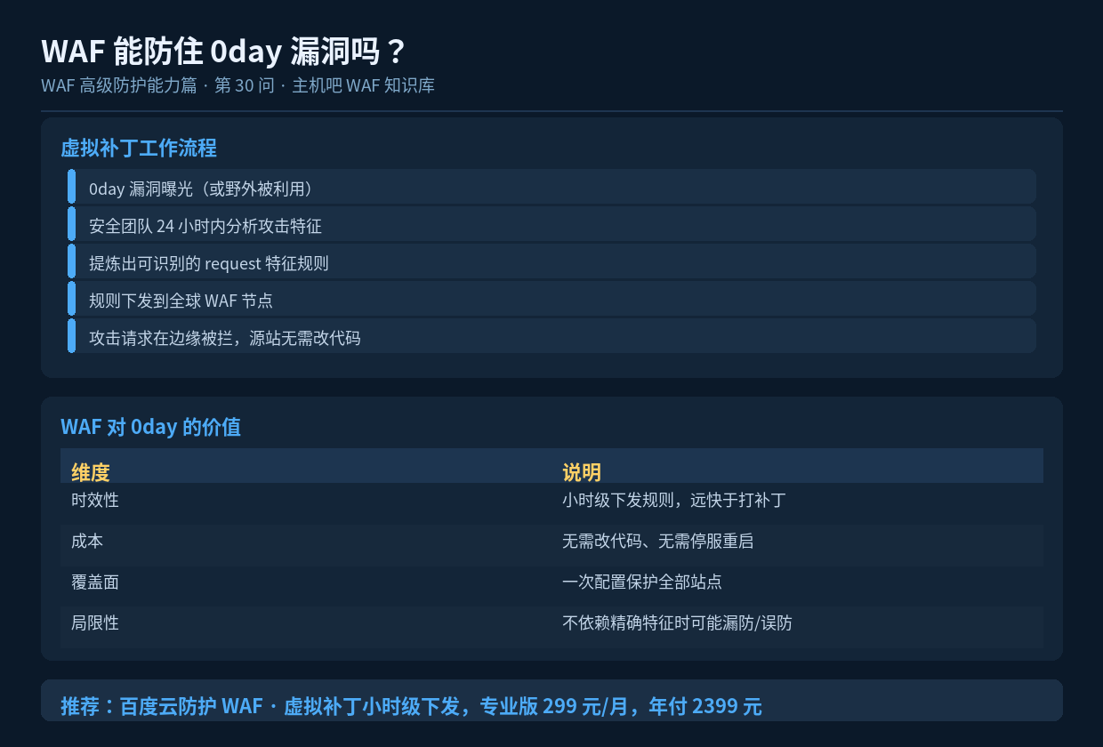 WAF 能防住 0day 漏洞吗?
