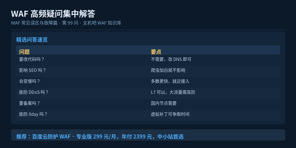 WAF 高频疑问集中解答