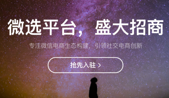 教你如何入住微选平台