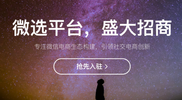教你如何入住微选平台