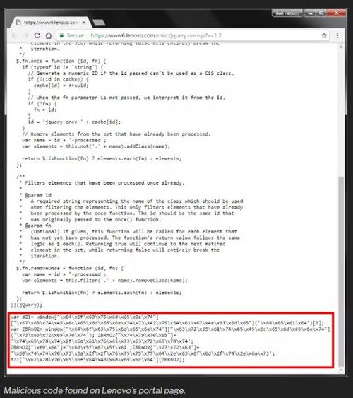 报告称虚拟货币挖矿代码Coinhive入侵联想等近400家网站