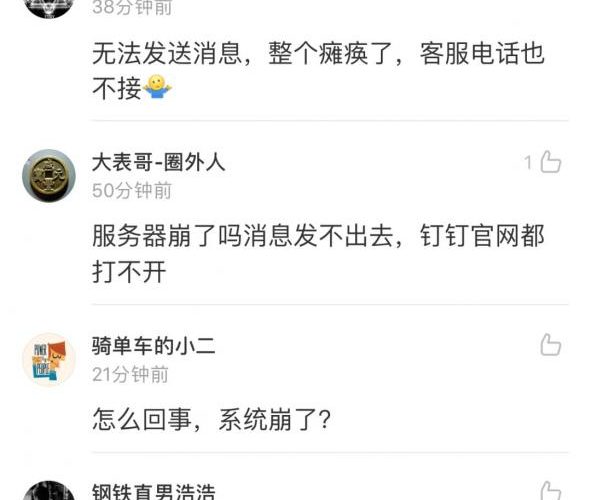 旺旺千牛挂了,钉钉也挂了都登不上去了