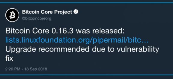 比特币软件Bitcoin Core被曝DoS漏洞