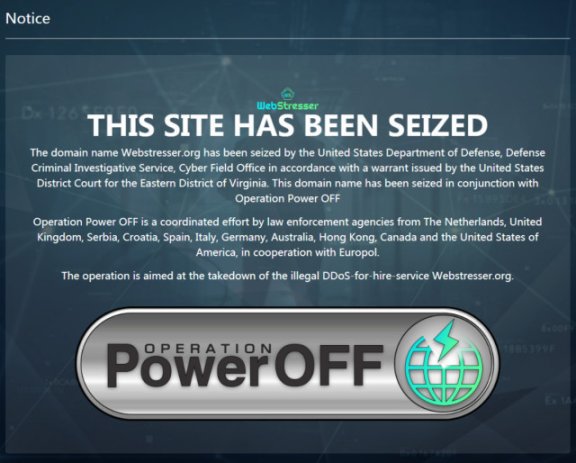 全球最大DDoS服务网站被端后 Europol向151000名用户追责