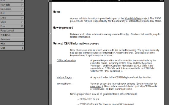 纪念www三十周年,CERN重建1990年的浏览器