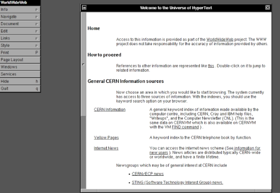 纪念www三十周年,CERN重建1990年的浏览器