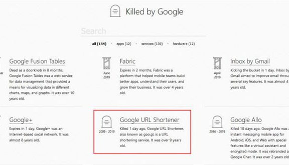 十年谷歌正式关闭短网址服务goo.gl