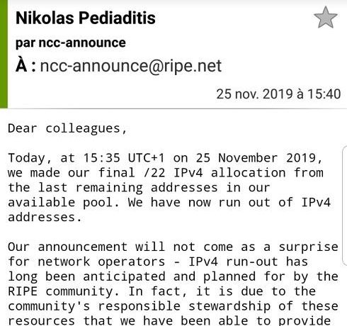 全球IPv4地址正式耗尽 我们正在向IPv6前进