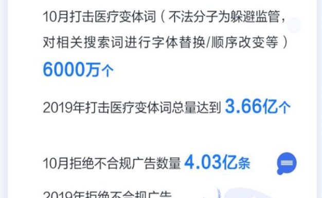 百度百家号2019Q3内容治理报告:封禁账号超4万个 下线文章超56万篇