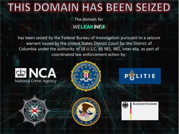 数据贩卖网站WeLeakInfo被FBI查封 泄露超120亿用户密码