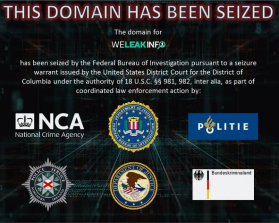 数据贩卖网站WeLeakInfo被FBI查封 泄露超120亿用户密码