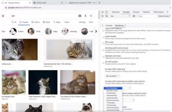谷歌推新Chrome工具:帮开发者改善网站 对色盲人群更加友好
