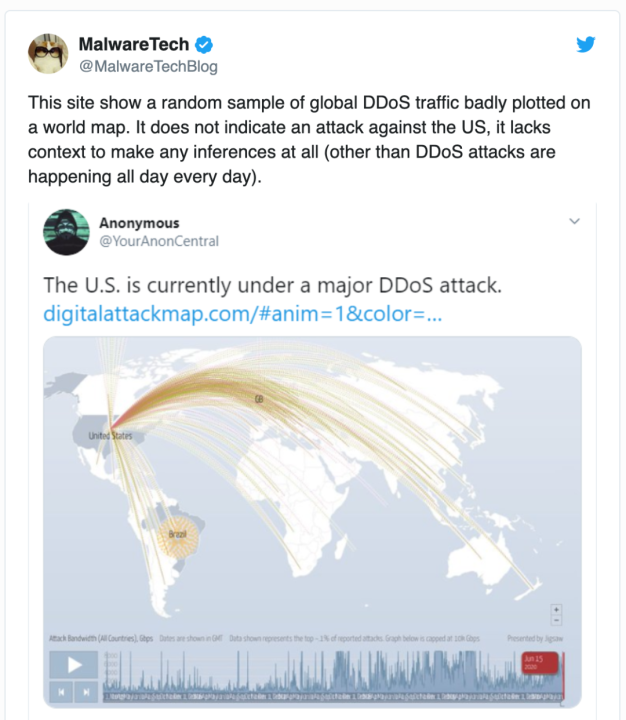 6月15日美国发生大规模 DDoS 攻击:AT&T、Twitter、Netflix、谷歌等 30 家遭殃