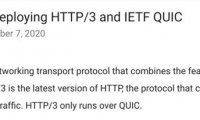 Chrome正在启用HTTP/3，支持IETF QUIC