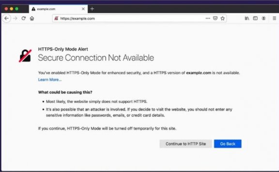 Firefox 83浏览器引入仅支持HTTPS模式 HTTP需要用户同意才可以访问