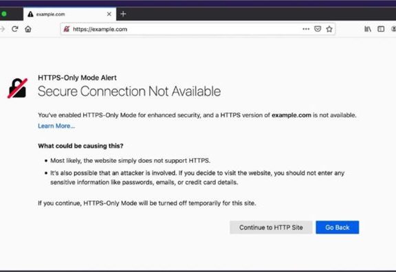 Firefox 83浏览器引入仅支持HTTPS模式 HTTP需要用户同意才可以访问