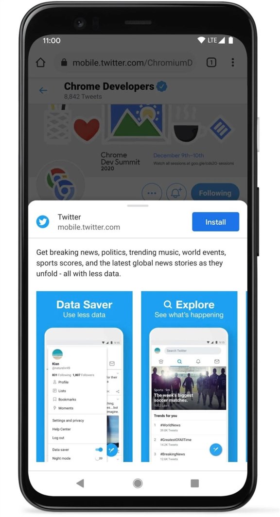 PWA要崛起了吗？Google将使PWA安装过程更加原生