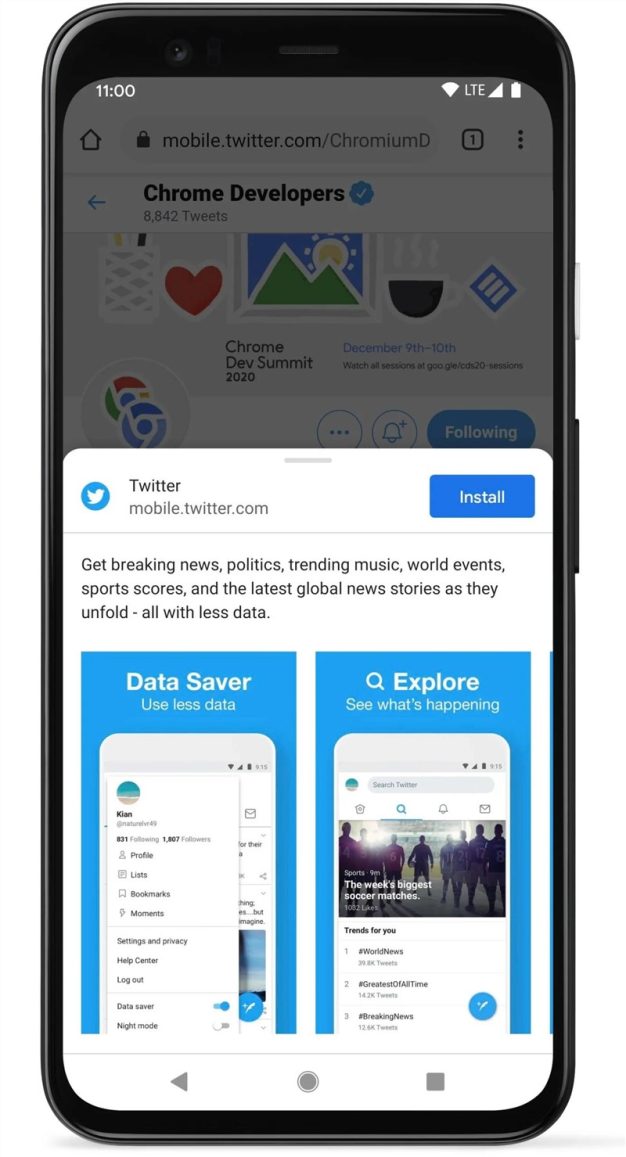 PWA要崛起了吗?Google将使PWA安装过程更加原生