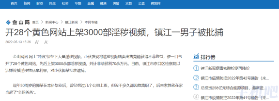 站长开设 28 个黄色网站一年多非法牟利 70 余万元被捕