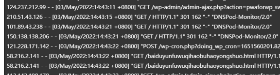 网站访问日志中出现“DNSPod-Monitor/2.0”是什么东西?