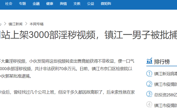 站长开设 28 个黄色网站一年多非法牟利 70 余万元被捕