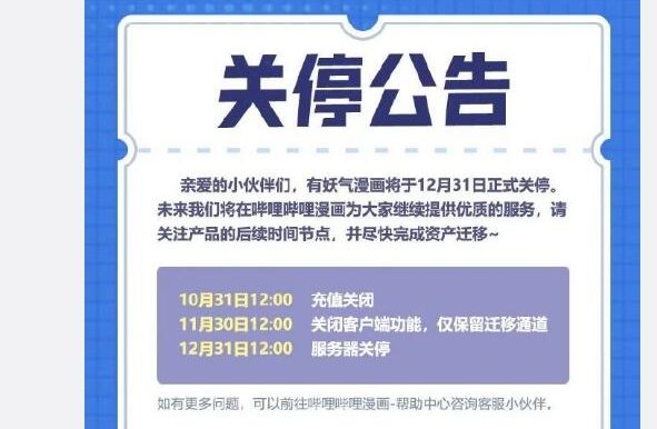 红极一时的有妖气漫画12月31日关停了