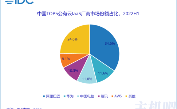 2022上半年国内IaaS 市场份额阿里云大降 天翼云大增