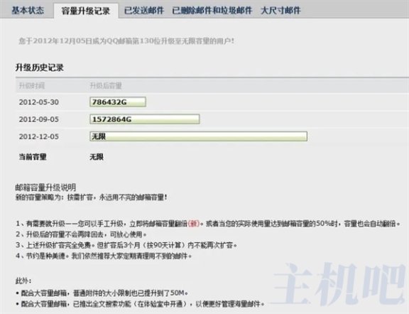免费时代过去了，QQ邮箱容量也开始收费了！
