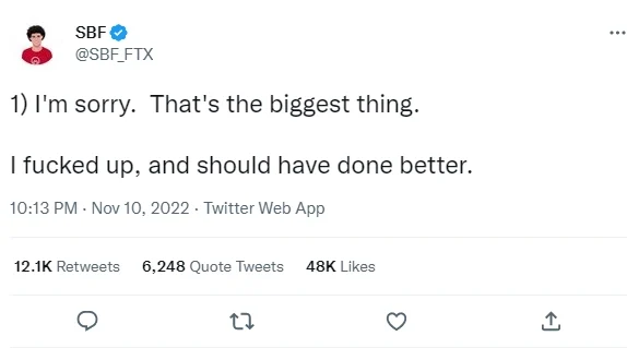 虚拟货币一地鸡毛，FTX 宣布申请破产，CEO Bankman 辞职