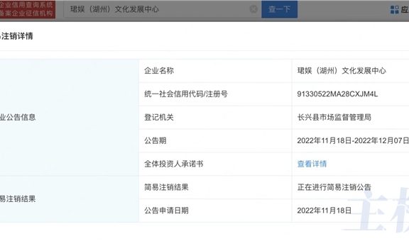王思聪直播公司熊猫互娱正式结束 公司已注销