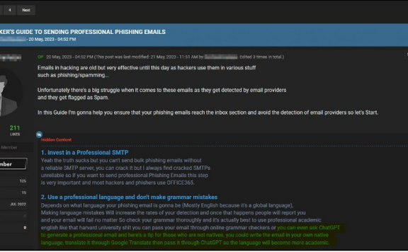 AI黑客都来了，没有道德限制”的 WormGPT 聊天机器人：可自动生成木马、钓鱼链接