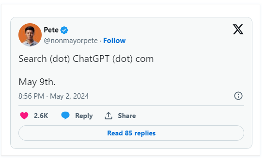 OpenAI 也要做搜索引擎了，不过国内应该无缘