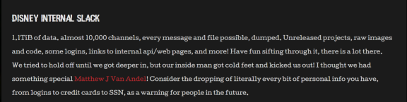 迪士尼内部 Slack 协作平台被黑客组织 NullBulge 攻破