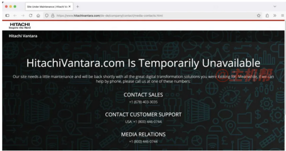​​Hitachi Vantara遭Akira勒索软件攻击致服务器瘫痪 紧急响应中​​