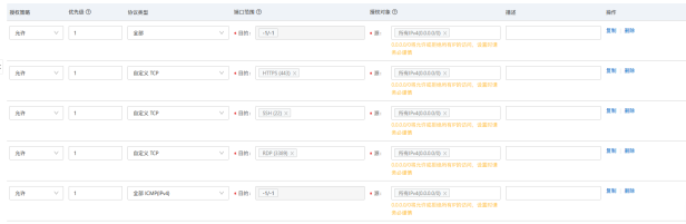 设置阿里云安全组只允许高防CDN IP进入