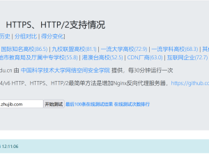 测试网站是否支持HTTP/2 和IPV6在线工具