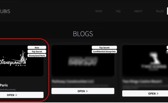 巴黎迪士尼乐园遭勒索软件黑客组织 Anubis 入侵