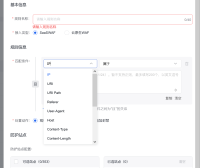 百度云防护WAF自定义规则策略条件介绍