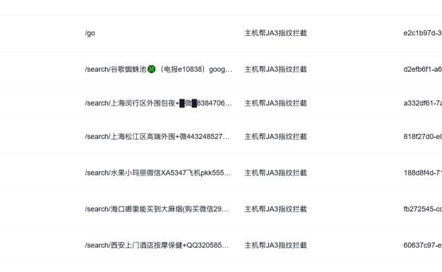 网站搜索经常被网络爬虫刷黄词 使用百度云防护成功拦截