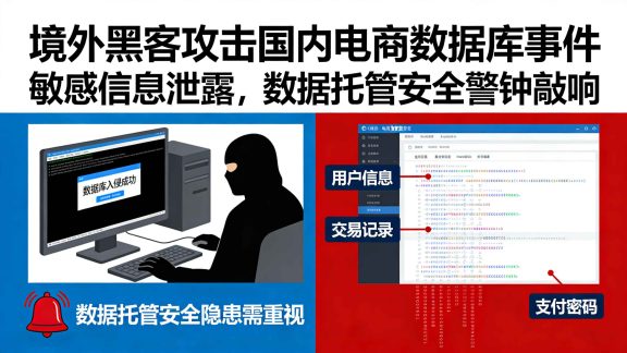 境外黑客攻击国内电商数据库：敏感信息泄露，数据托管安全警钟敲响！