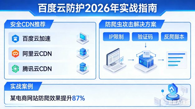 有没有比较安全的CDN？网站老被爬虫攻击怎么办？百度云防护2026年实战指南