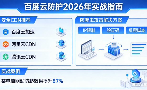 有没有比较安全的CDN？网站老被爬虫攻击怎么办？百度云防护2026年实战指南
