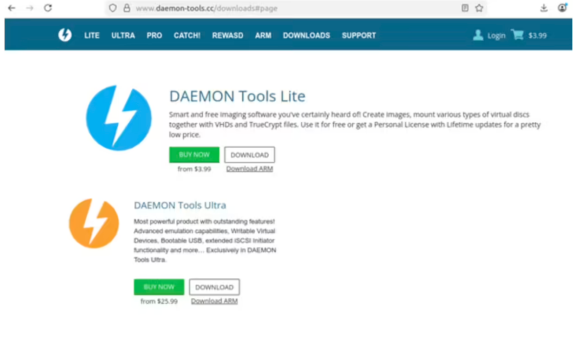 虚拟光驱软件 DAEMON Tools 官网遭供应链攻击：正版安装包被植入木马，全球超百国受影响