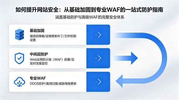 如何提升网站安全:从基础加固到专业WAF的一站式防护指南