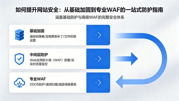 如何提升网站安全:从基础加固到专业WAF的一站式防护指南
